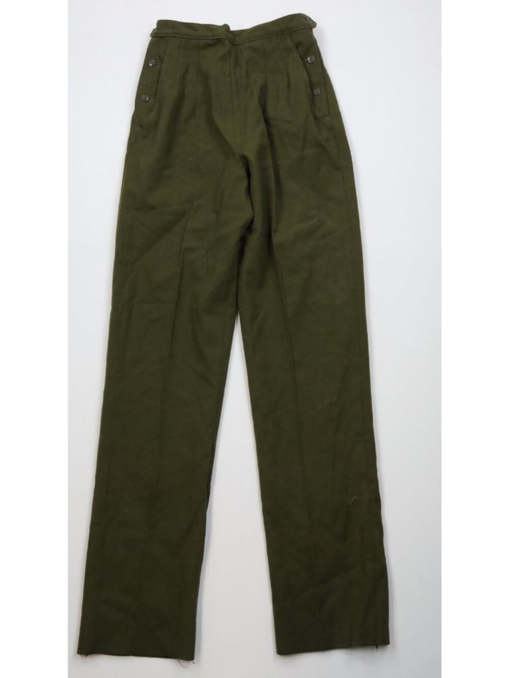 Vtg 70s Vietnam War Womens 12 Army Wool OG108 Utility Field Trousers Pants USGI